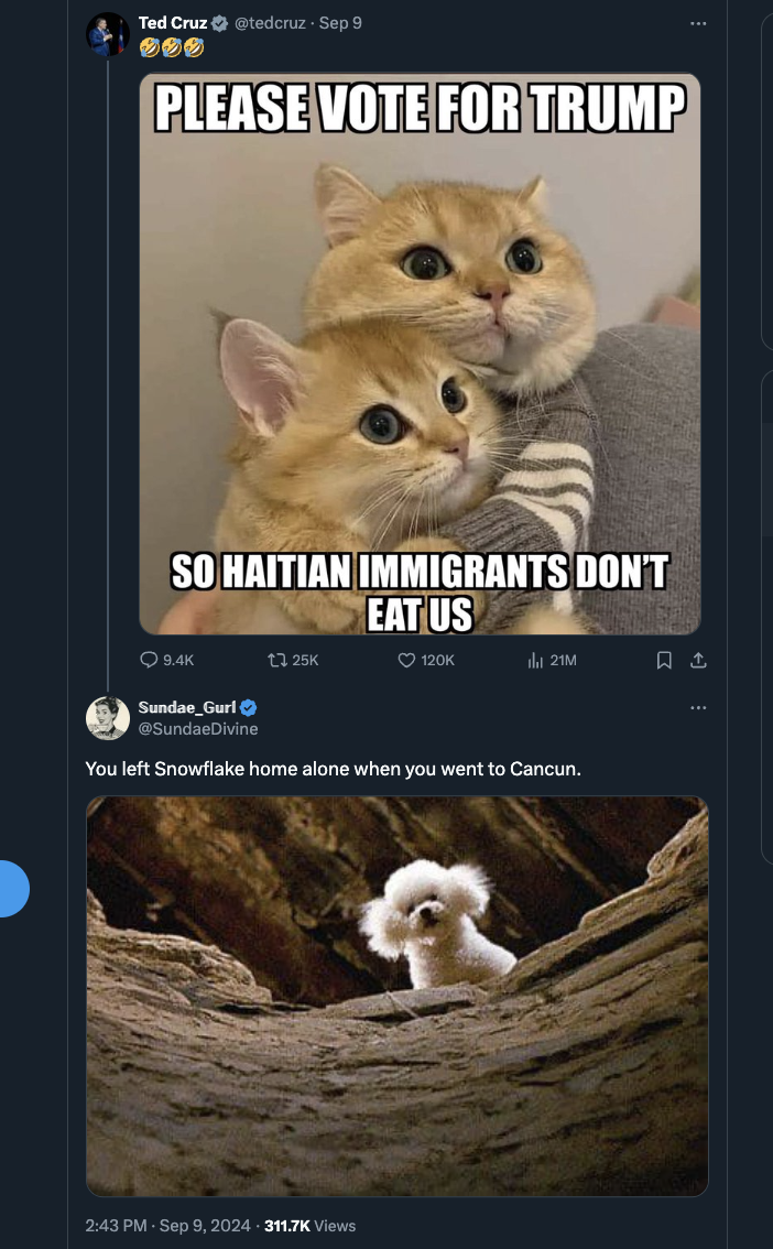 Twitter Reacts to Baseless Rumors Haitian Immigrants Are Eating Pets